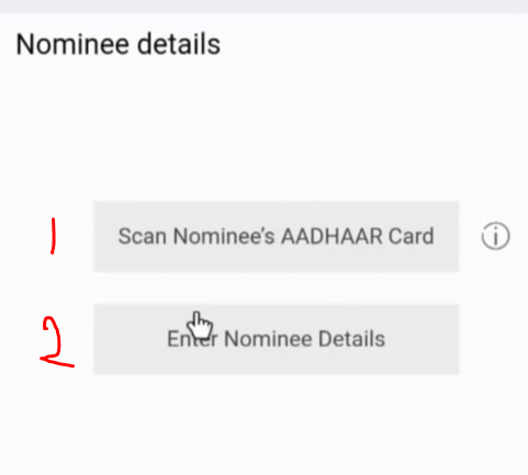 Nominee Details For SBI Bank Account